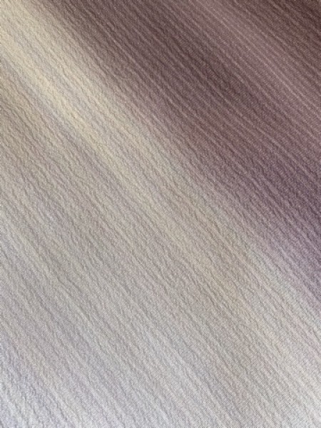 紫の縞　単衣小紋